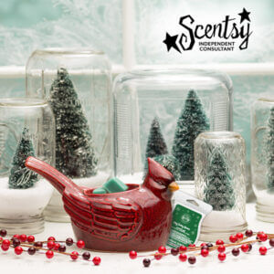 scentsy red bird warmer