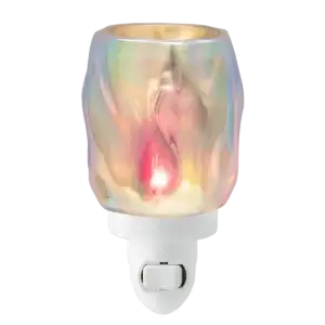 Pearly iridescence nightlight scentsy candle plugin lighted up